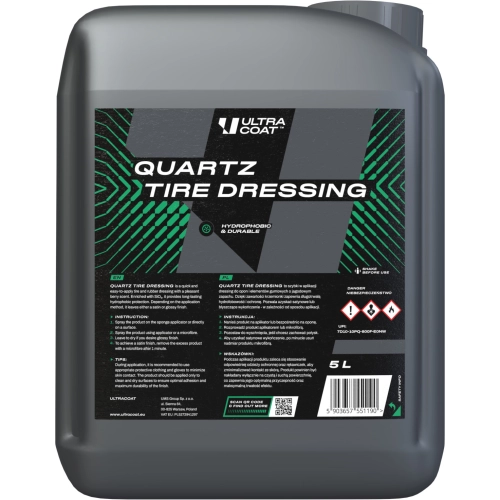 ULTRACOAT QUARTZ TIRE DRESSING 5L ceramiczny dressing do opon i gumy
